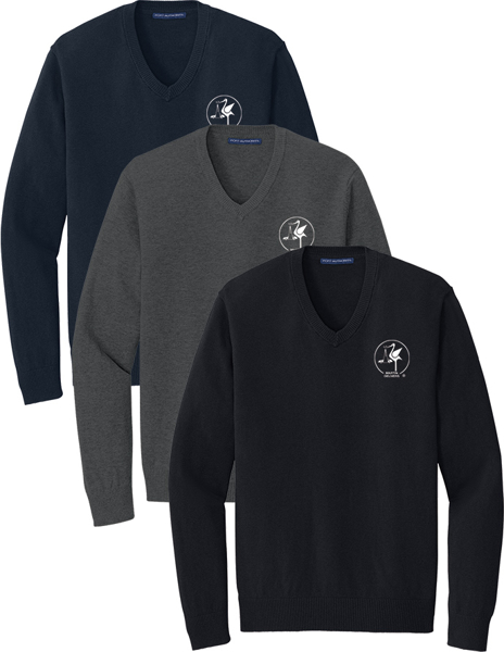 Picture of -D-Men's V Neck Sweater By Port Authority